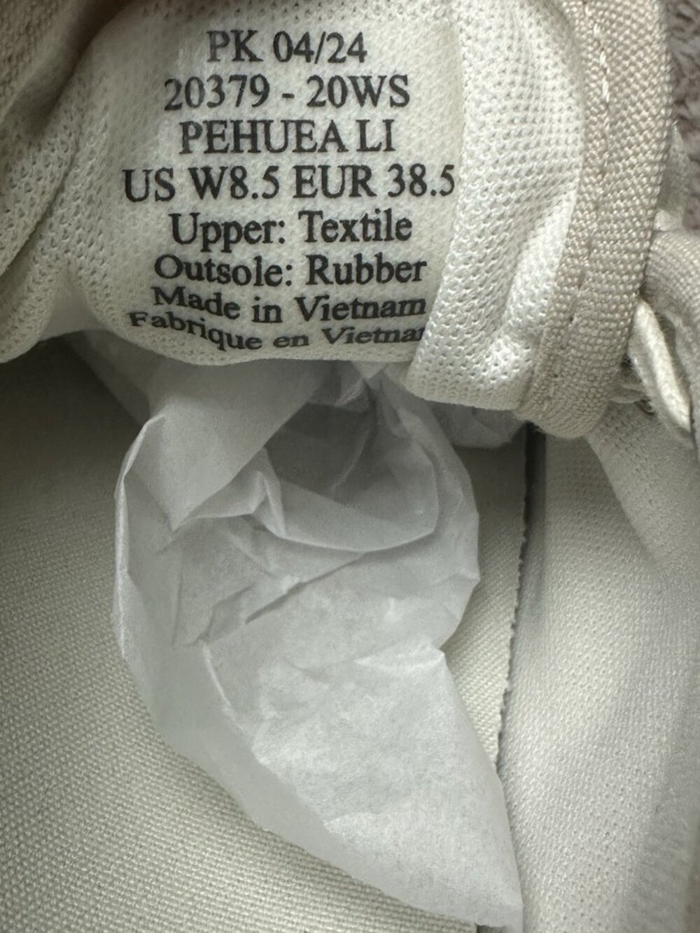 Olukai Pehuea Li Womens Shoes Size 8.5 Tapa White Sand Lace Up Slip On New - Picture 9 of 13